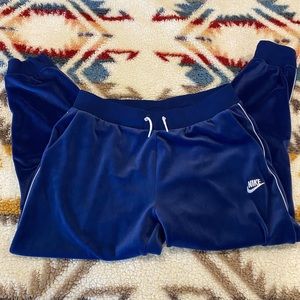 Nike velour sweatpants large
